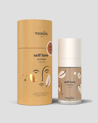 Natuurlijke en ecologische BB-crème Self Love voor het gezicht in de kleur Zonnig Beige 30 ml, Resibo - 2
