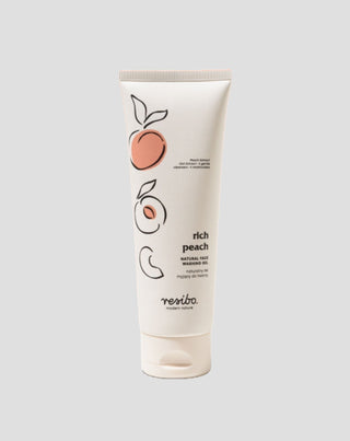 Rich Peach natuurlijke face wash gel met perzik extract 125 ml Resibo - 1