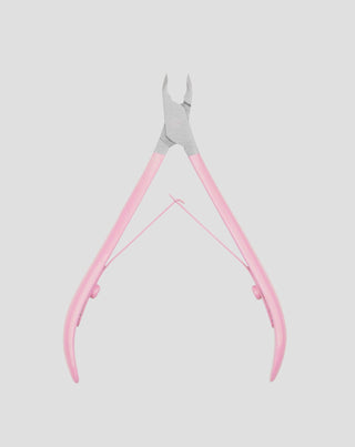 Professionele nagelriemknippers van 3 mm met een satijnen roze handvat van You Beauty - 1