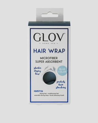 Een witte haarturban die de droogtijd verkort voor alle haartypes Hair Wrap van Glov - 2