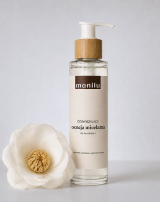 Verfrissende micellaire essentie voor het verwijderen van make-up, verzacht irritaties met D-panthenol van Manilu - 4