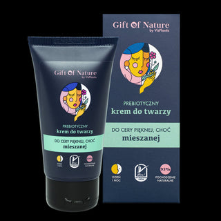Prebiotische gezichtscrème voor de gecombineerde huid met oregano-extract Gift of Nature
