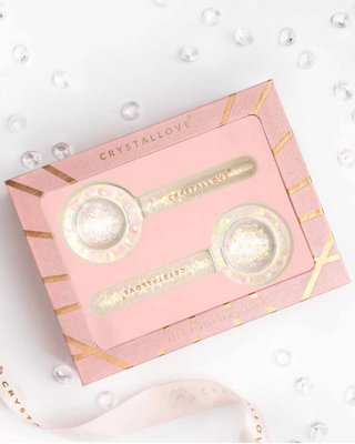 Glasbollen voor gezichtsmassage Cryotherapie Cryolift Ice Globes van Crystallove - 2