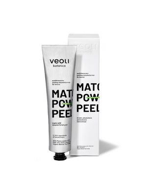 Enzymatische peeling met AHA 10%, PHA 10%, BHA Matcha power peeling Veoli Botanica - 1
