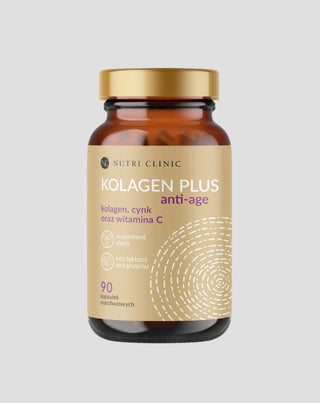 Kolagen plus anti-age capsules met collageen, zink en vitamine C Nutri Clinic 90 capsules - 1