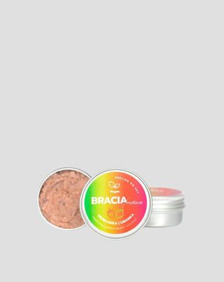 Lippenpeeling aardbei met limoen en vitamine E hydraterend en gladmakend Bracia Mydlarze_2 - 2