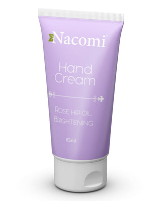 Verhelderende handcrème met rozenbottelolie en zoete amandelolie van Nacomi
