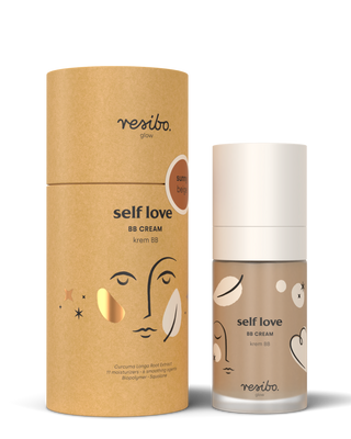 Natuurlijke en ecologische BB-crème Self Love voor het gezicht in de kleur Zonnig Beige 30 ml, Resibo