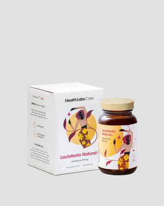 Voedingssupplement met 150 mg lactoferrine uit koemelk Lactoferrin Natural+ Health Labs Care 30 capsules - 1