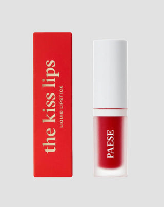 Lichte, matte vloeibare lippenstift zonder plakkerig gevoel The Kiss Lips 06 Classic Red van Paese