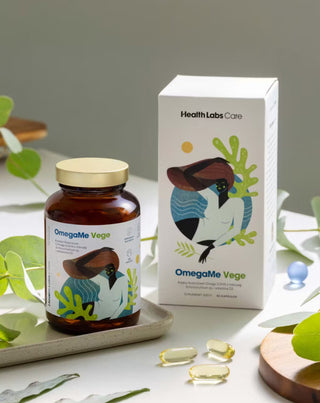 Voedingssupplement met omega-vetzuren OmegaMe Vege van Health Labs Care, 60 capsules