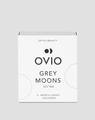 Grijze platinum kleurlenzen voor een maand, grey moons no.2 Ovio - 1