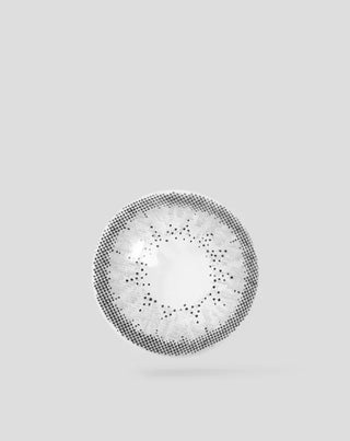 Grijze asachtige kleurlenzen, maandelijkse zero-grade lenzen, grey moons no. 3 Ovio - 2