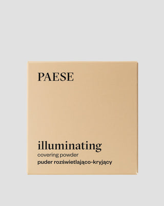 Verhelderende en dekkende geperste gezichtspoeder kleur 2C natural Illuminating Paese