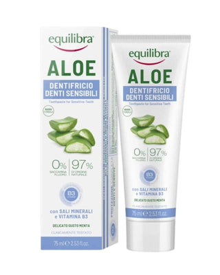 Aloë Gel Gevoelige Tand en Tandvleespasta Equilibra