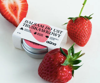 Aardbeien lippenbalsem die de kleur van de lippen accentueert en glans geeft, Auna - 3