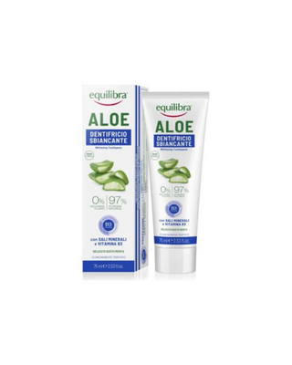 Equilibra fluoride- en sacharinevrije whitening tandpasta