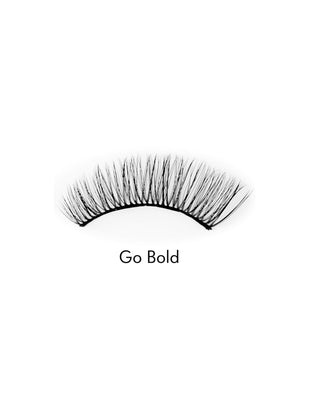 2D kunstwimpers op een strip, zeer zacht, voor meervoudig gebruik, Go Bold Bamm!Lashes - 2