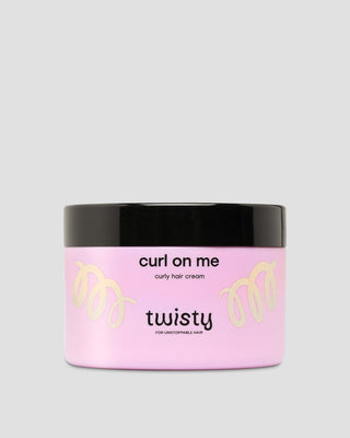 Krulcrème van Twisty geschikt voor het stylen van krullend haar met lijnzaad- en haverextract - 1