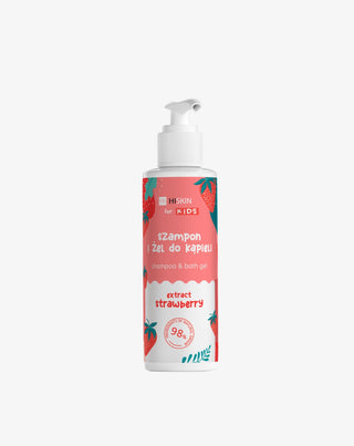 2-in-1 shampoo en body wash voor kinderen met aardbei-geur, HiSkin