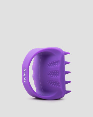 Draaibare zachte siliconen hoofdhuidmassager om de microcirculatie te stimuleren - 1