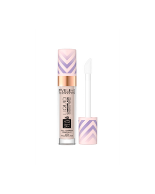 Waterbestendige camouflage concealer met hyaluronzuur, in de kleur nr. 02 Lichte Vanille, genaamd Vloeibare Camouflage van Eveline - 1