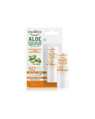Aloë vera zonbeschermingsstick SPF 50+ UVA, UVB voor lokale toepassing Equilibra - 1