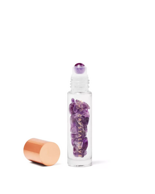 Flesje met kristallen voor olie - amethist, Crystallove - 1