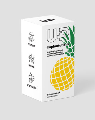 Voedingssupplement UP Implantation+ voor vrouwen die proberen zwanger te worden UP Health Pharma