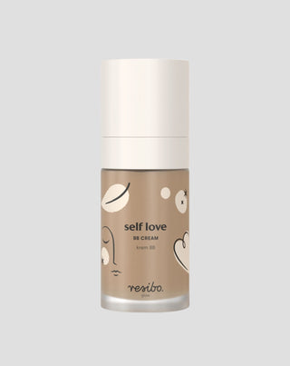 Natuurlijke en ecologische BB-crème Self Love voor het gezicht in de kleur Zonnig Beige 30 ml, Resibo