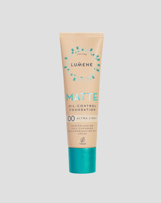 Matte foundation met hoge dekking Matte 00 Ultra Light met SPF 20 van Lumene - 1