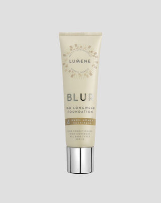 Gladmakende foundation met een hoge dekking tot 16 uur Blur 4 Warm Honey met SPF 15 Lumene - 1