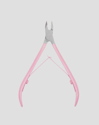 Professionele nagelriemknippers van 5 mm met een satijnen roze handvat van You Beauty - 1