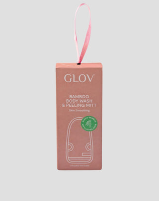 Een herbruikbare handschoen voor het reinigen en scrubben van het lichaam, die cellulitis vermindert, genaamd Skin Smoothing Pink Glov - 3