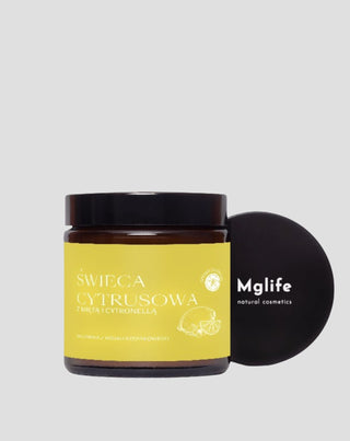 Citroen, munt en citronella geurkaars Citrus Mglife - 1