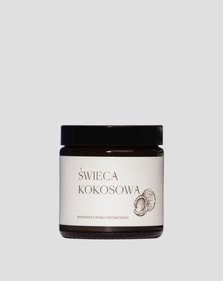Vegan koolzaadkaars met katoenen lont kokosgeur 120 ml MgLife - 1