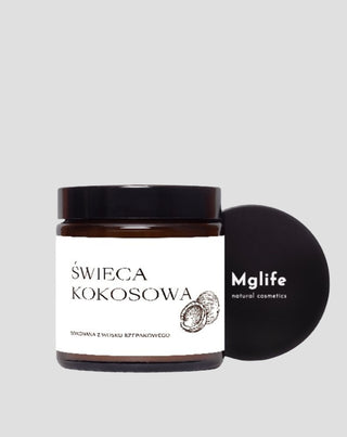 Vegan koolzaadkaars met katoenen lont kokosgeur 120 ml MgLife - 4