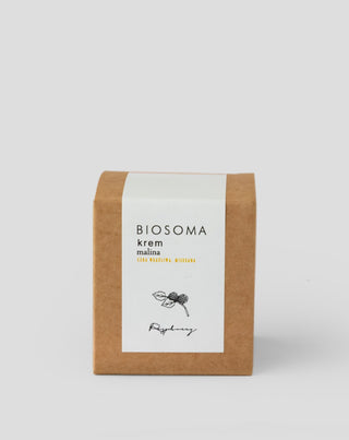 Gezichtscrème met framboos en hyaluronzuur, voedend en hydraterend, Biosoma. - 2