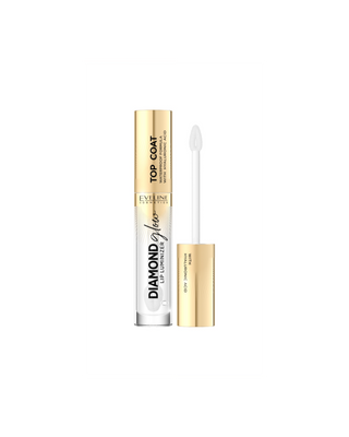 Lipgloss met hyaluronzuur, nummer 01, genaamd Transparent Top Coat Diamond Glow Lip Luminizer, van Eveline