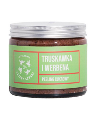 Aardbei en verbena verstevigende en gladmakende bodyscrub Mydlarnia Cztery Szpaki - 1