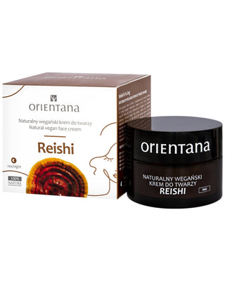 Natuurlijke veganistische nachtcrème voor het gezicht voor mensen met de eerste tekenen van veroudering, Reishi Orientana - 2