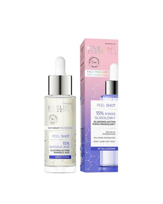 15% glycolzuur peeling behandeling vermindert hyperpigmentatie Peel Shot Eveline Cosmetics