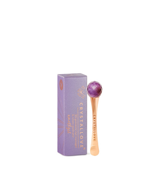3D oogmassageroller met amethist en crème-applicator, Crystallove - 1