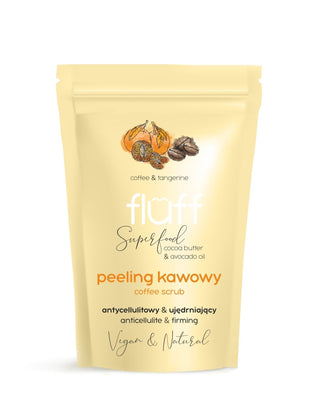 Droge lichaamsscrub met Dode Zeezout en robusta koffie Fluff