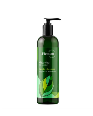 Gladmakende en versterkende conditioner met keratine en basilicumextract, van Element - 1