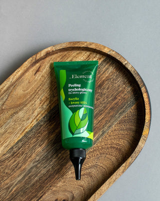 Trichologische reinigende peeling voor de hoofdhuid met basilicumextract en fruitzuur van Element. - 2