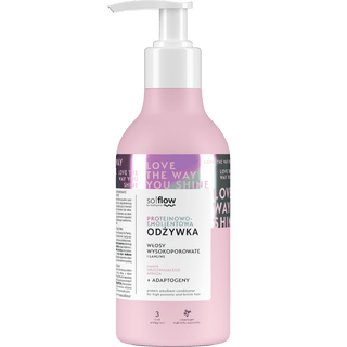 Eiwitverzachtende conditioner voor hoge porositeit en broos haar van so!flow - 1