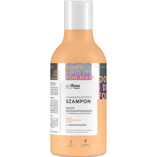 Hydraterende shampoo voor medium poreus haar met de neiging tot pluizen so!flow - 1