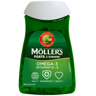 Voedingssupplement met Omega-3 vetzuren en vitamine D - E Forte Moller's 112 capsules - 1