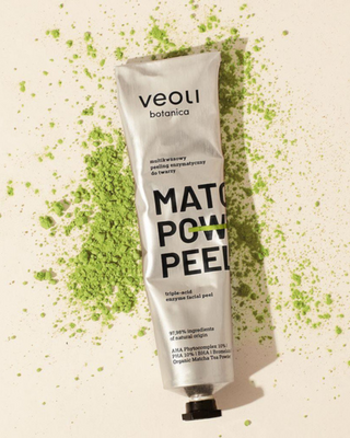 Enzymatische peeling met AHA 10%, PHA 10%, BHA Matcha power peeling Veoli Botanica - 2